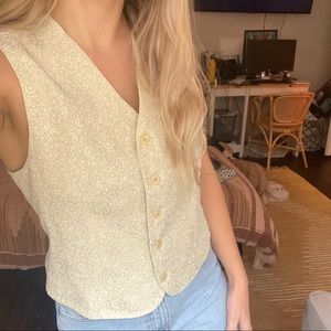 Ivory and cream Vest